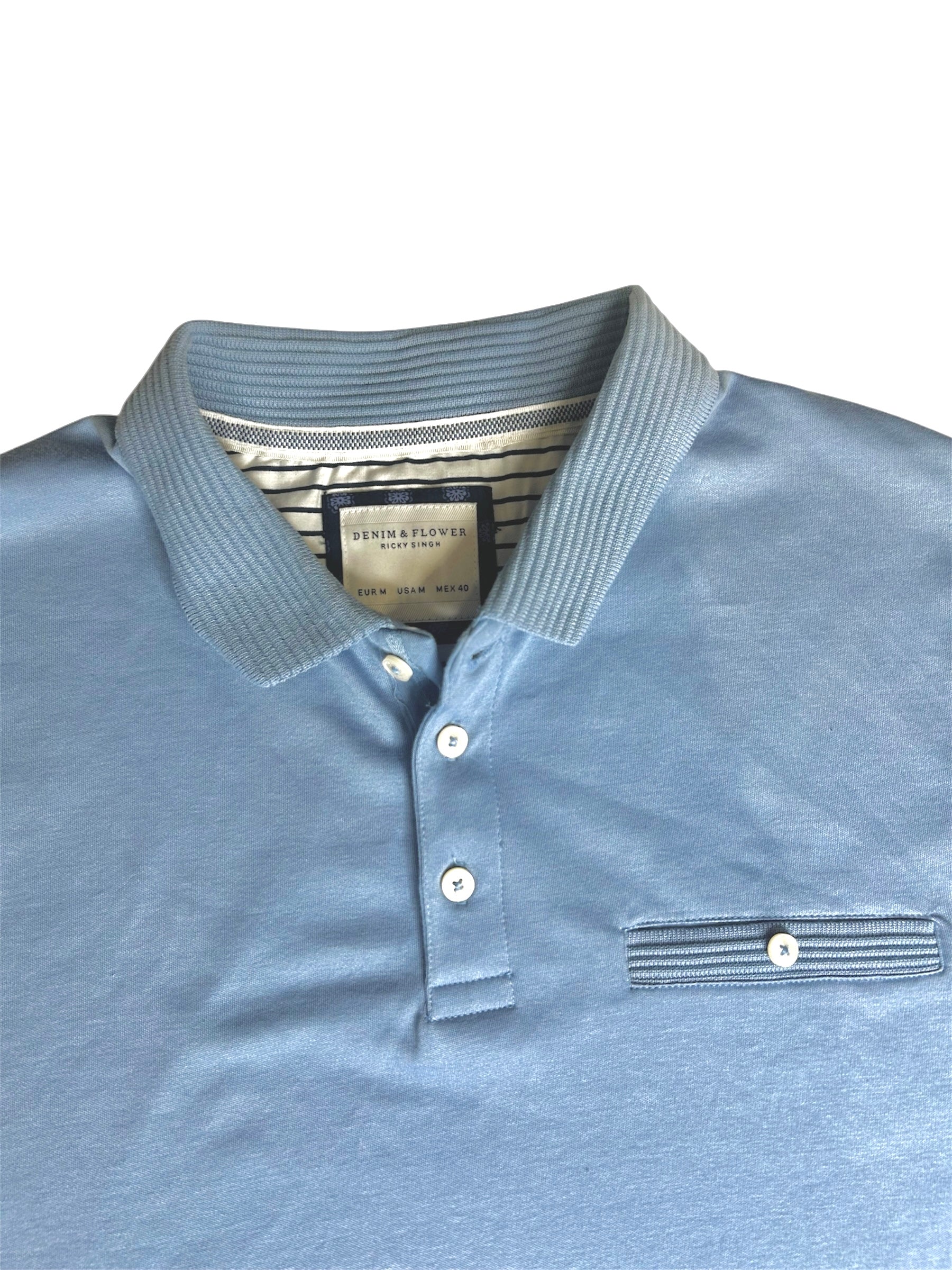 DENIM & FLOWER RICKY SINGH T-SHIRT POLO NECK 1