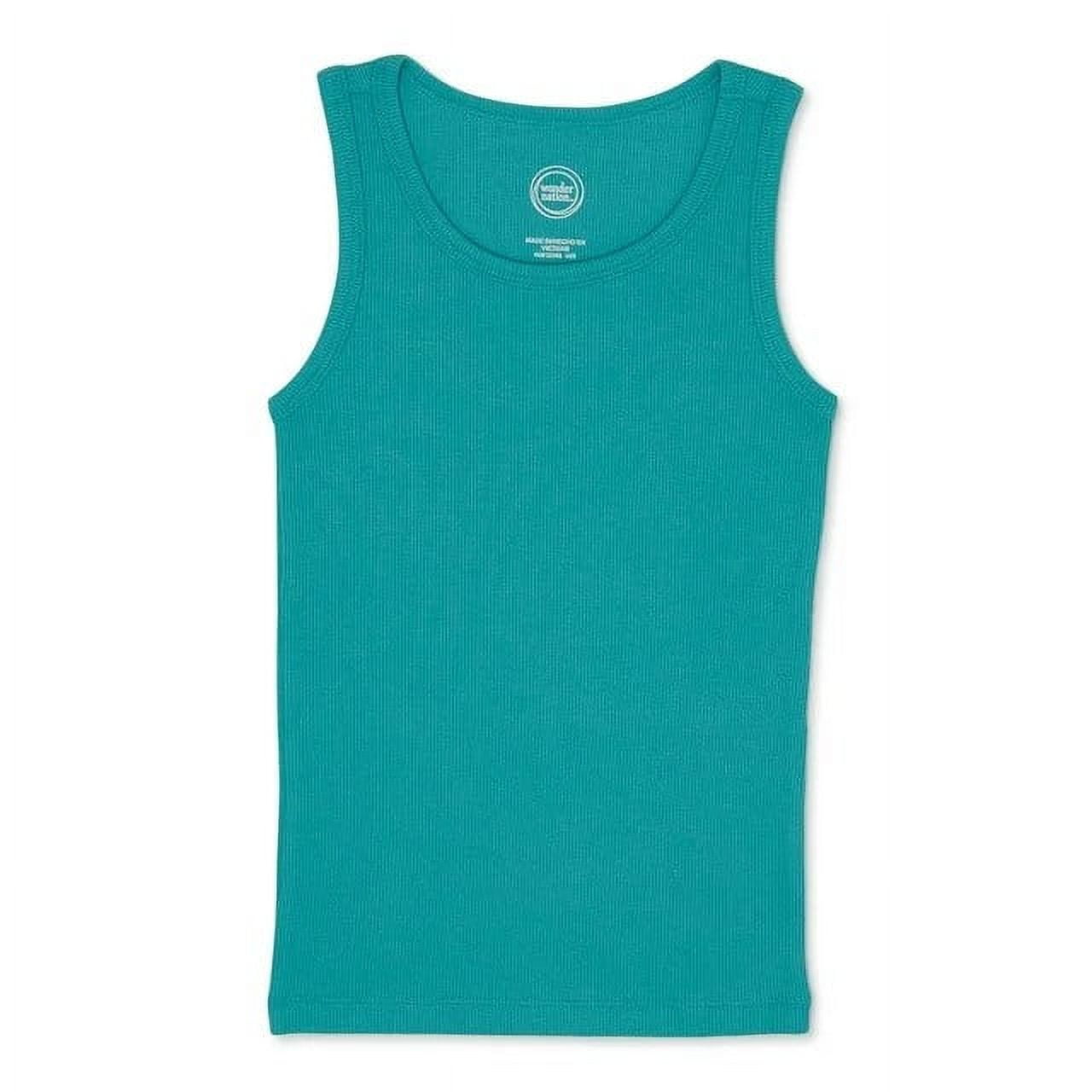 المقاس: M (7/8) - Wonder Nation Girls Kid Tough Tank Top، عبوة من 6 قطع