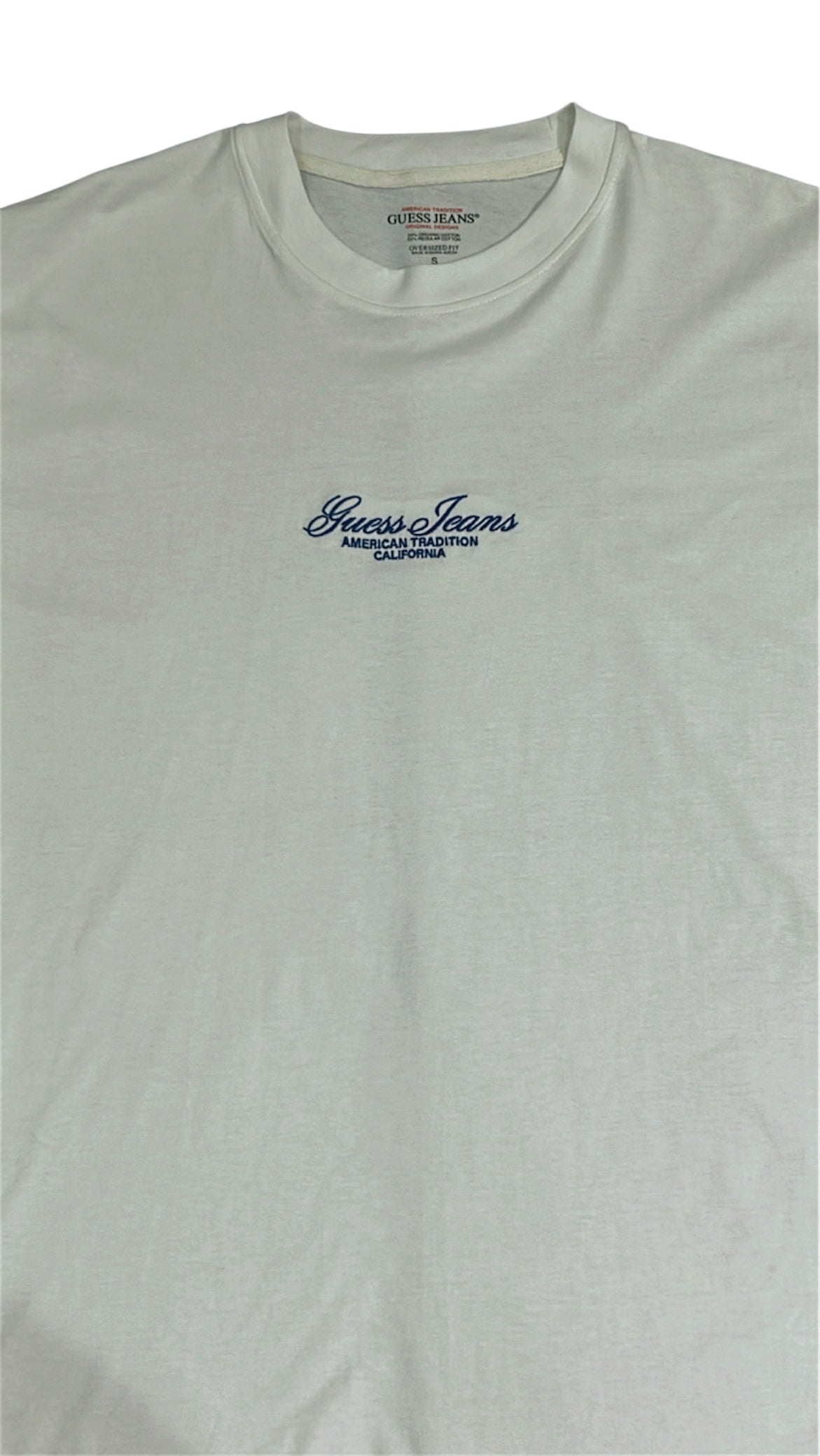Guess Jeans Men’s White Cotton T-Shirt