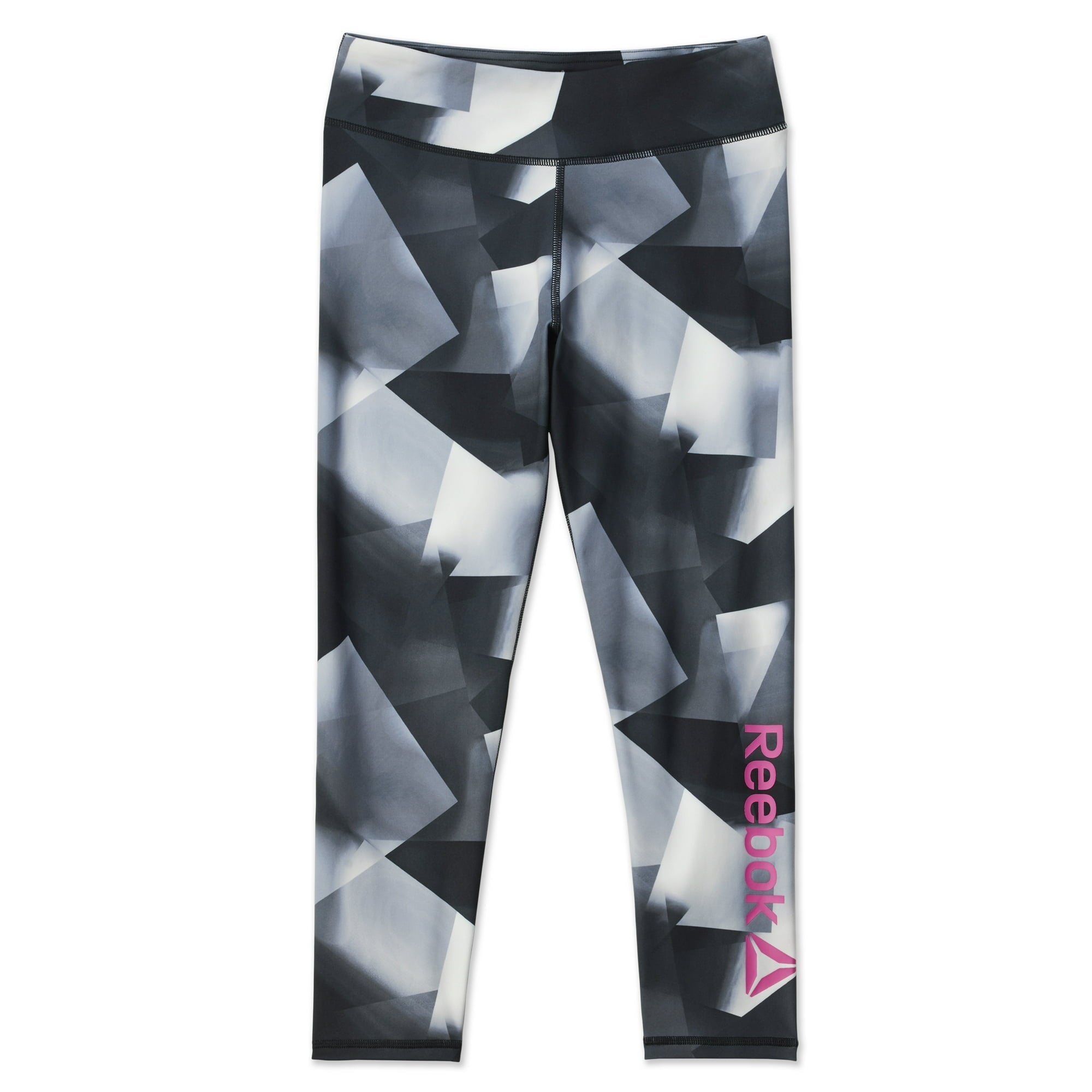 SIZE: 7/8 - Reebok Girl's Athletic Printed Capri Legging