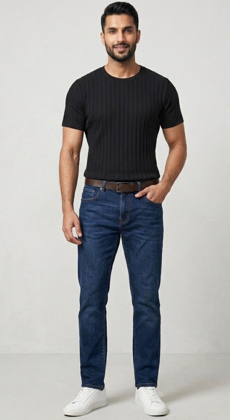 Cactus Man Black T-Shirt Mens