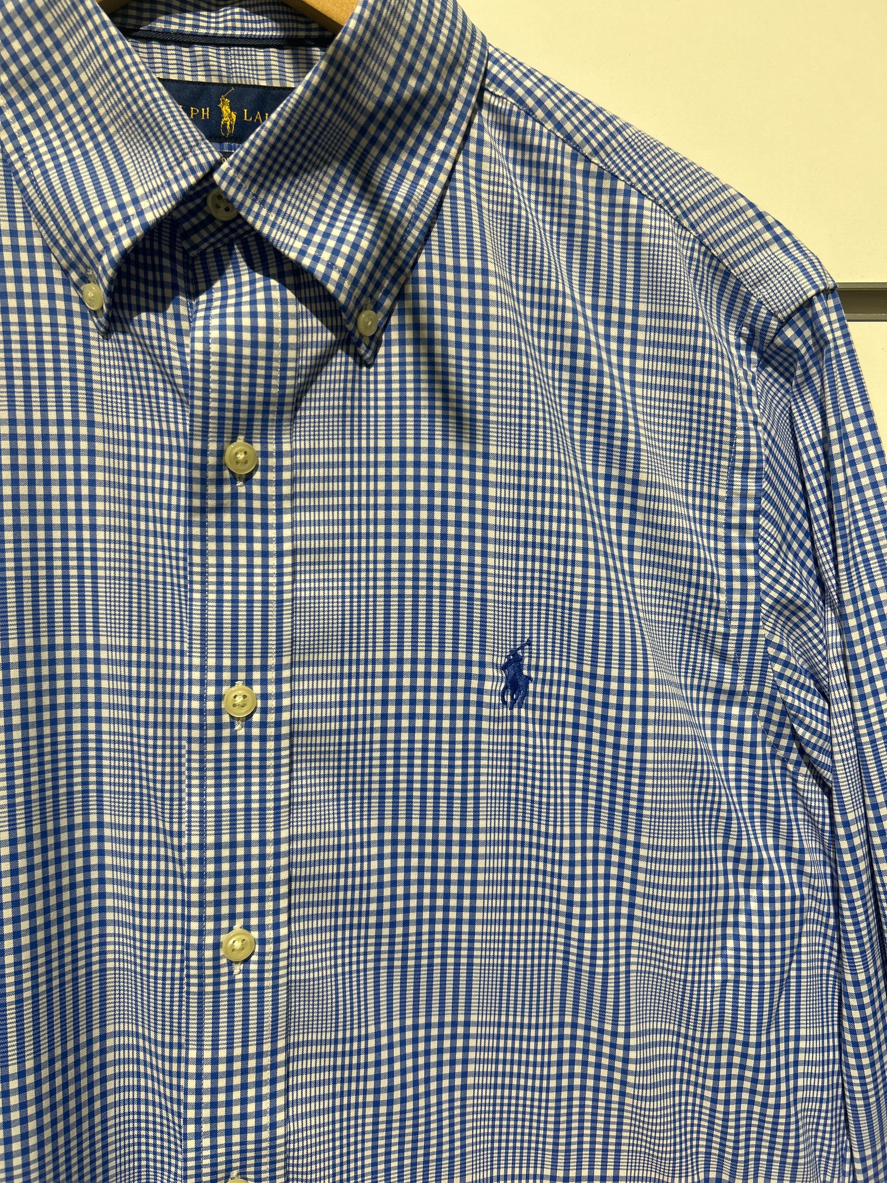 Ralph Lauren Men’s Blue Striped Shirt – Classic Casual Style