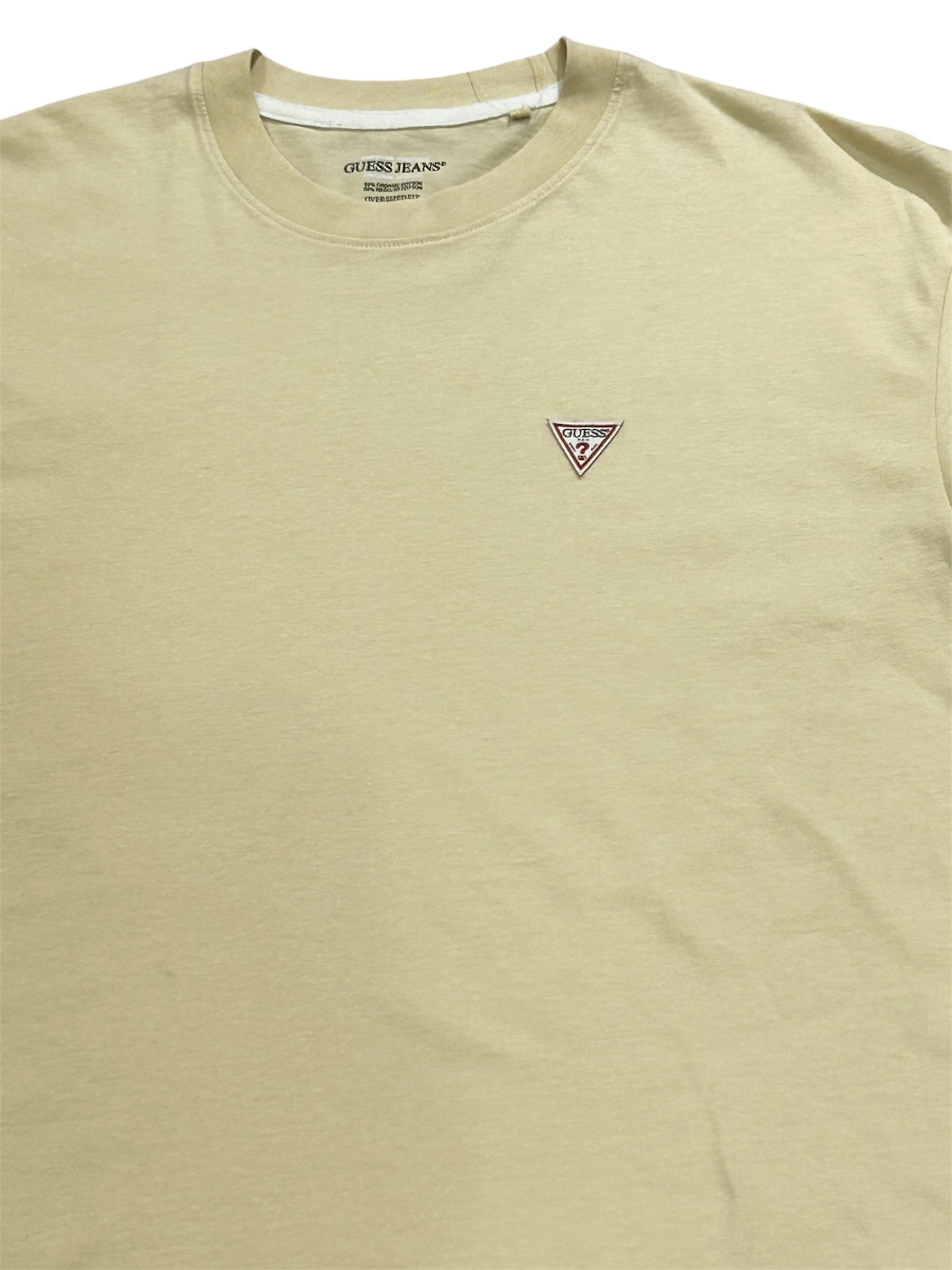 Guess Jeans Men’s Beige Cotton T-Shirt A32