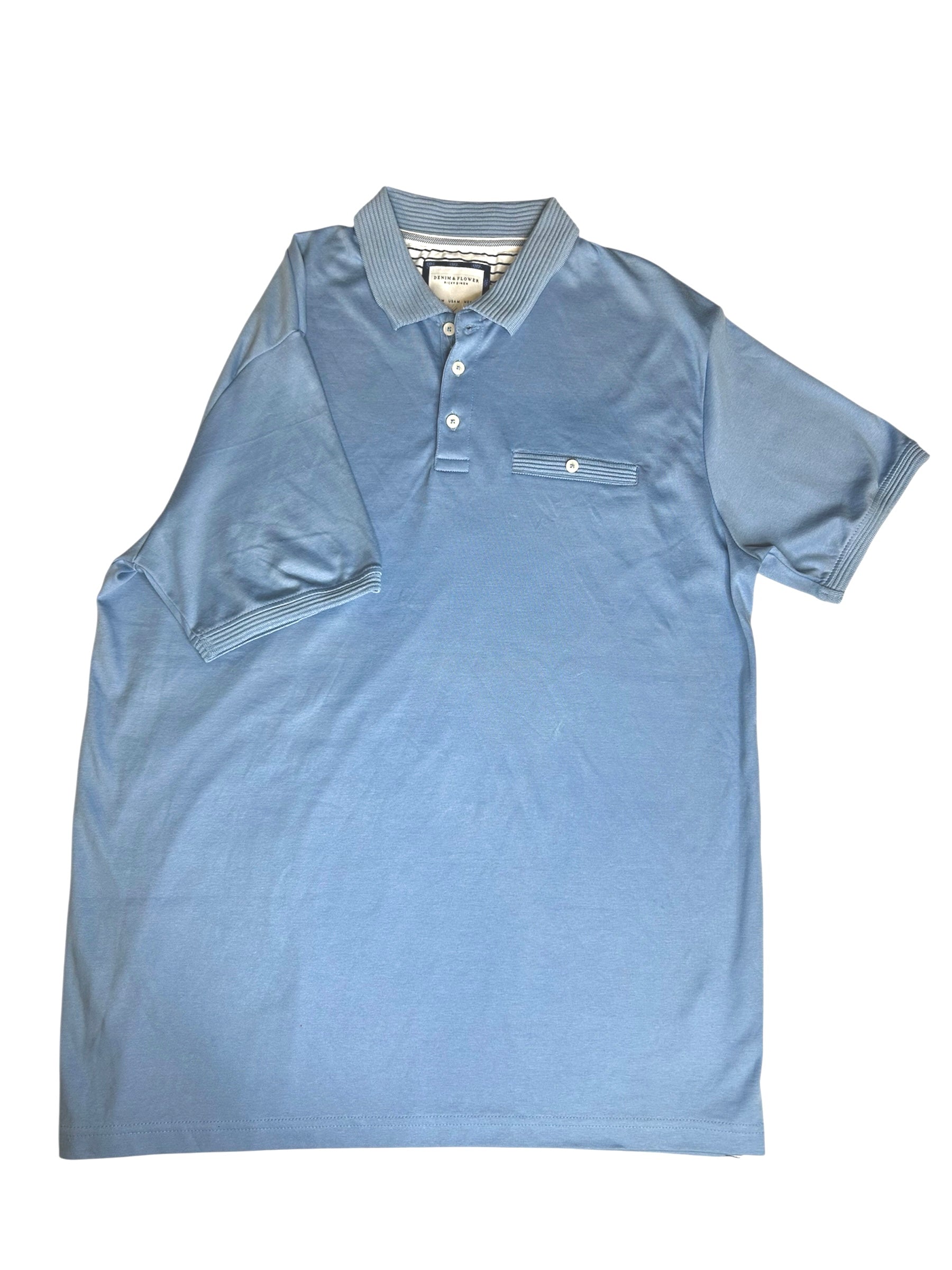 DENIM & FLOWER RICKY SINGH T-SHIRT POLO NECK 1