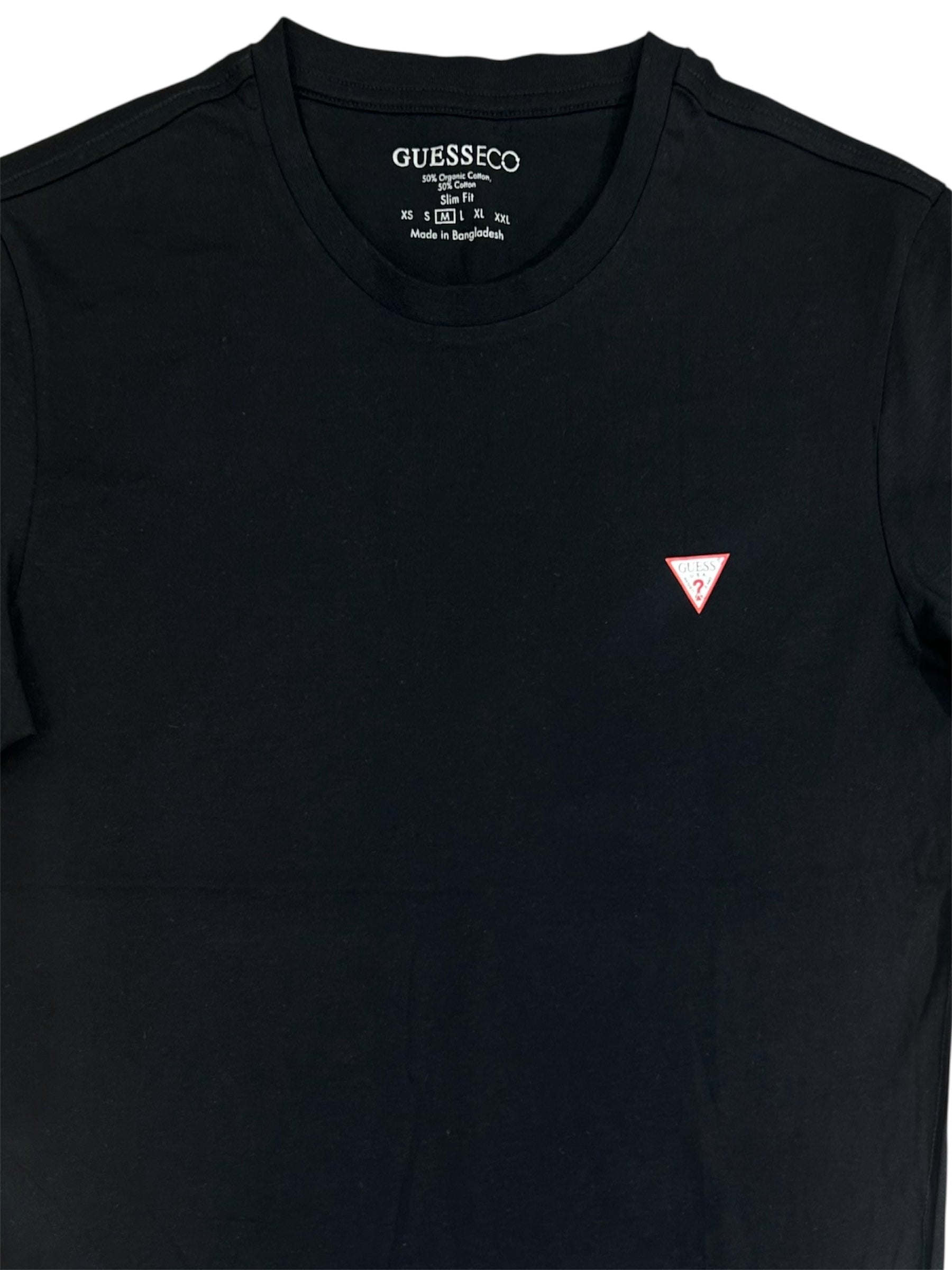 Guess Eco Men’s Black Cotton T-Shirt