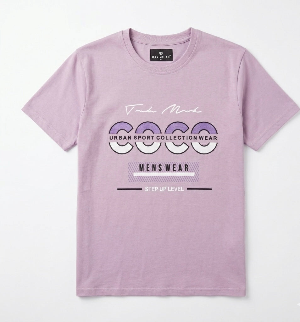 MAX MILAN PURPLE T-SHIRT MEN