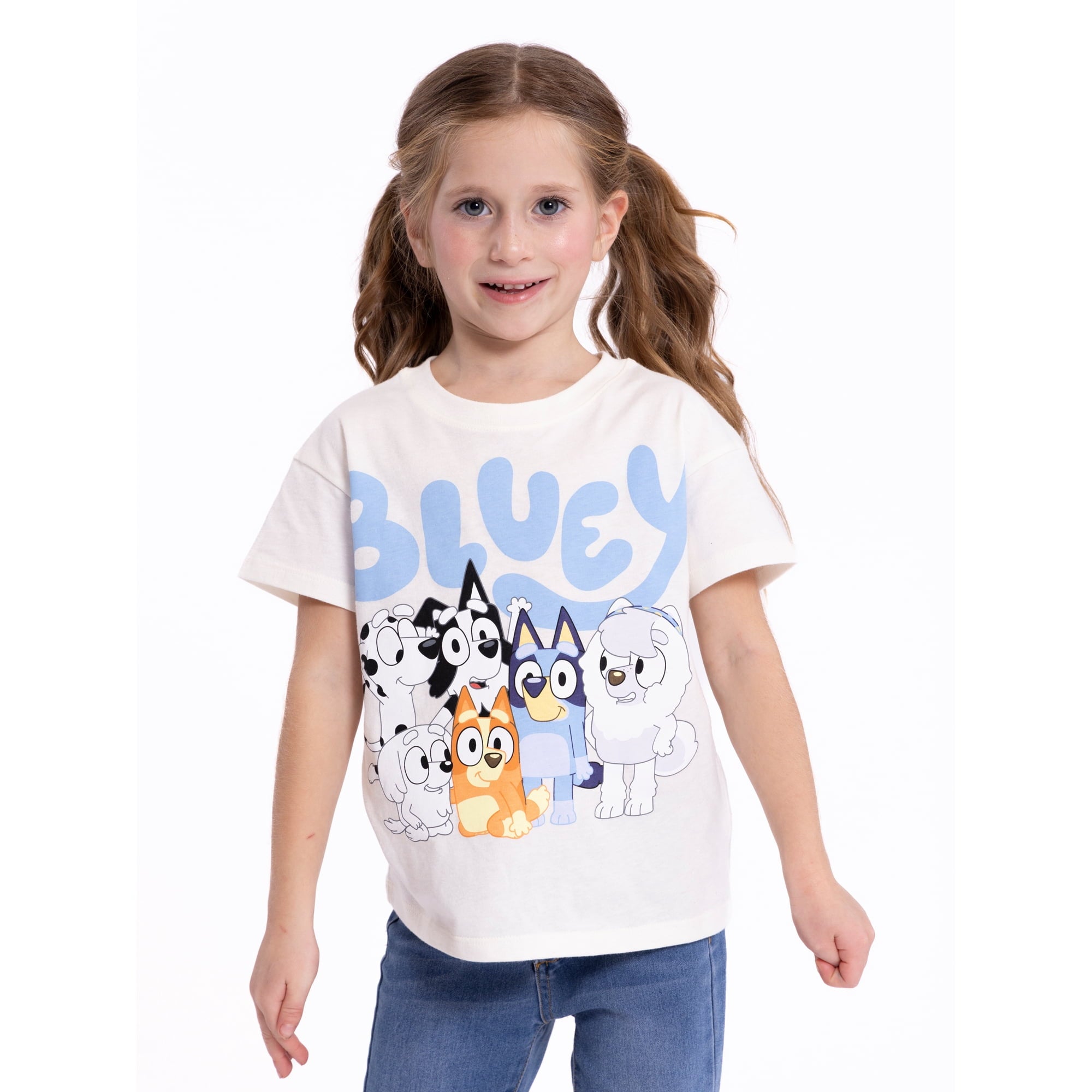 Sizes 2T- Bluey Toddler Boys or Girls Short Sleeve Crewneck T-Shirt