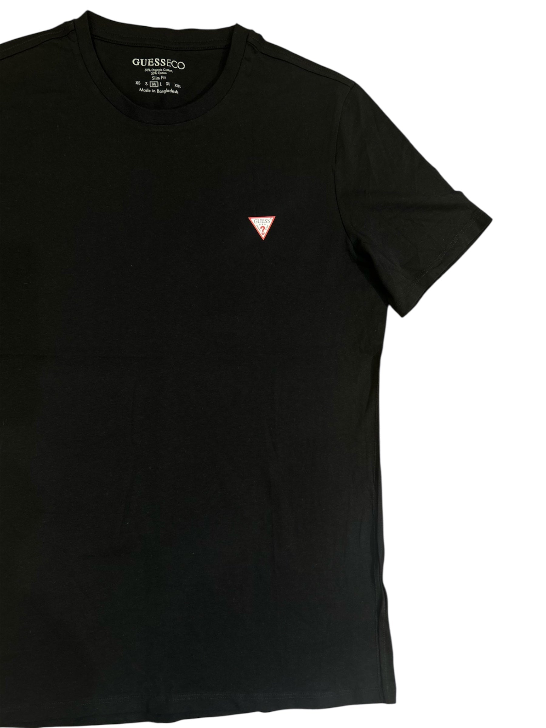 Guess Eco Men’s Black Cotton T-Shirt