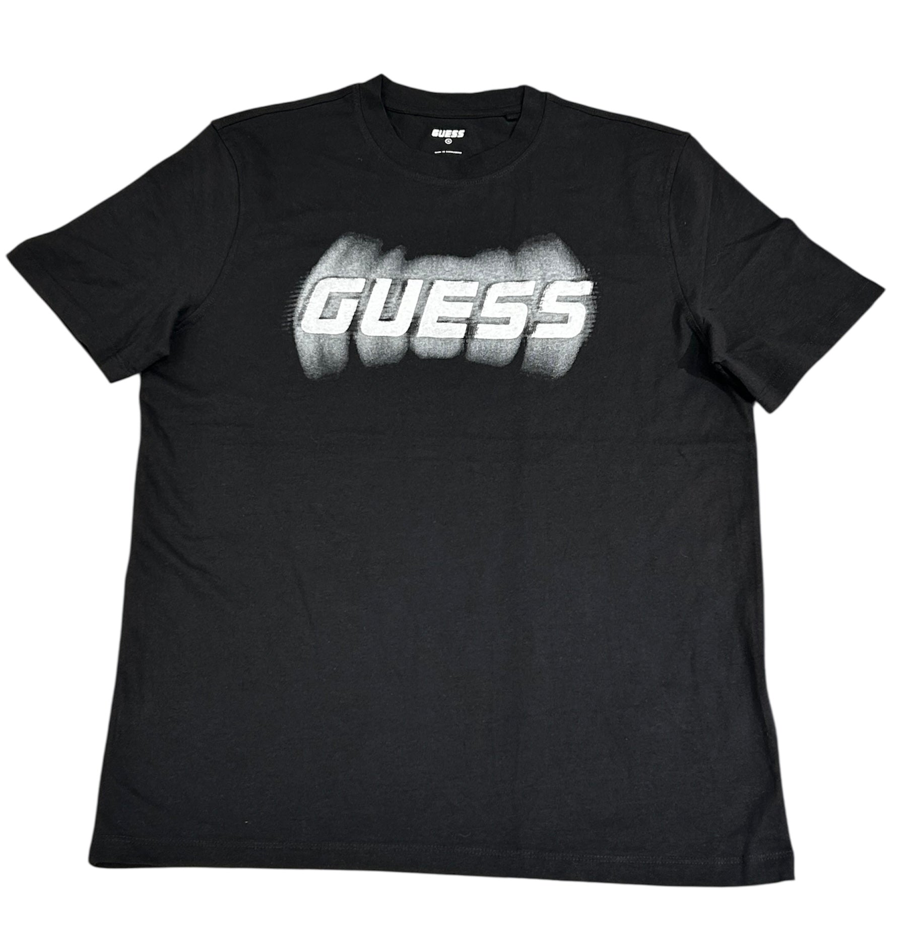 Guess Men’s Black Cotton T-Shirt