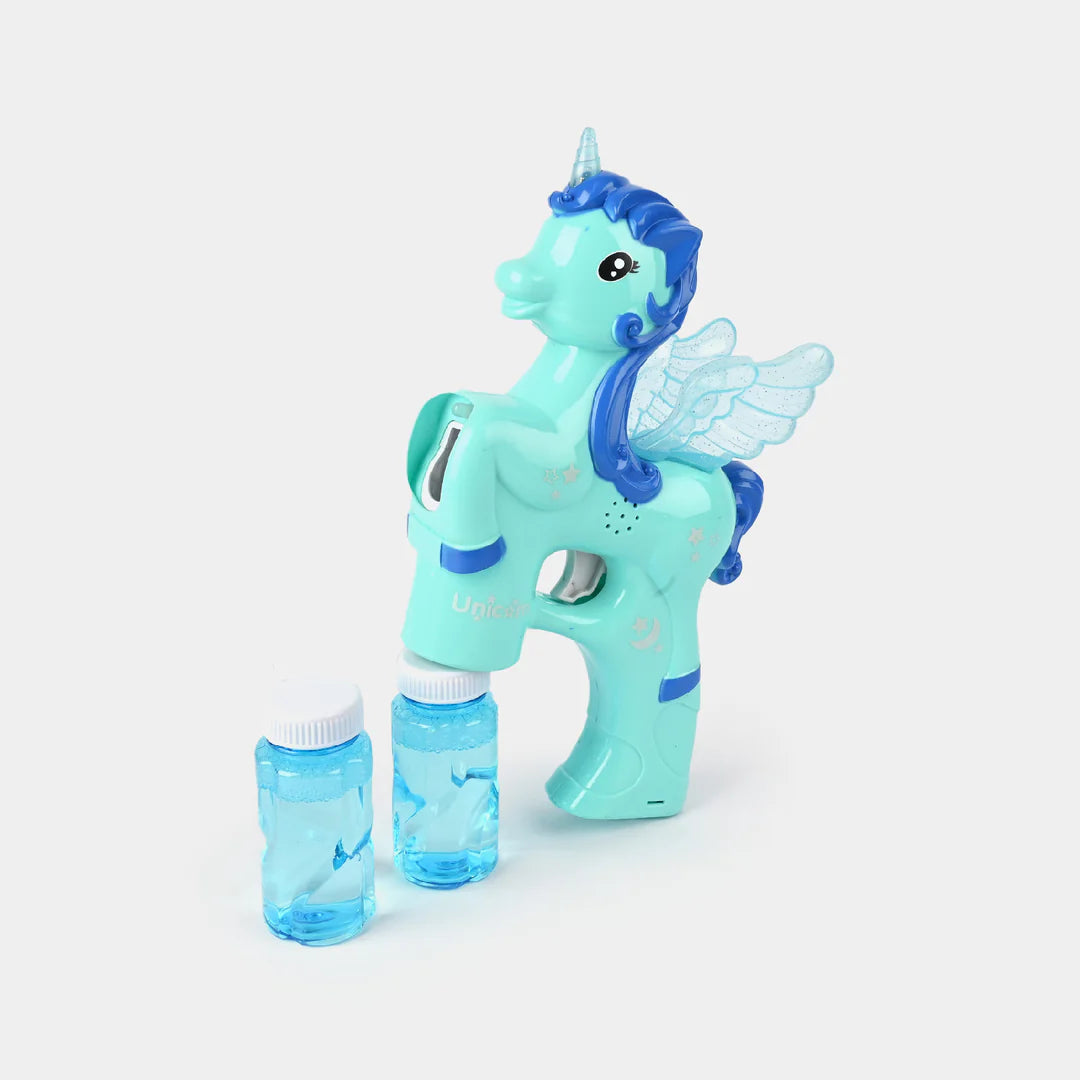 🦄✨ Bubblz Unicorn Flurry Set – Magical Bubble Blower for Kids | Includes 59ml Solution & Tray BLUE 🌈🫧