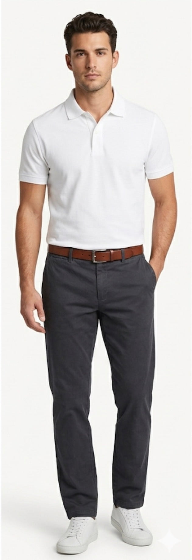 TOMMY HILFIGER BLACK TROUSERS FOR MEN