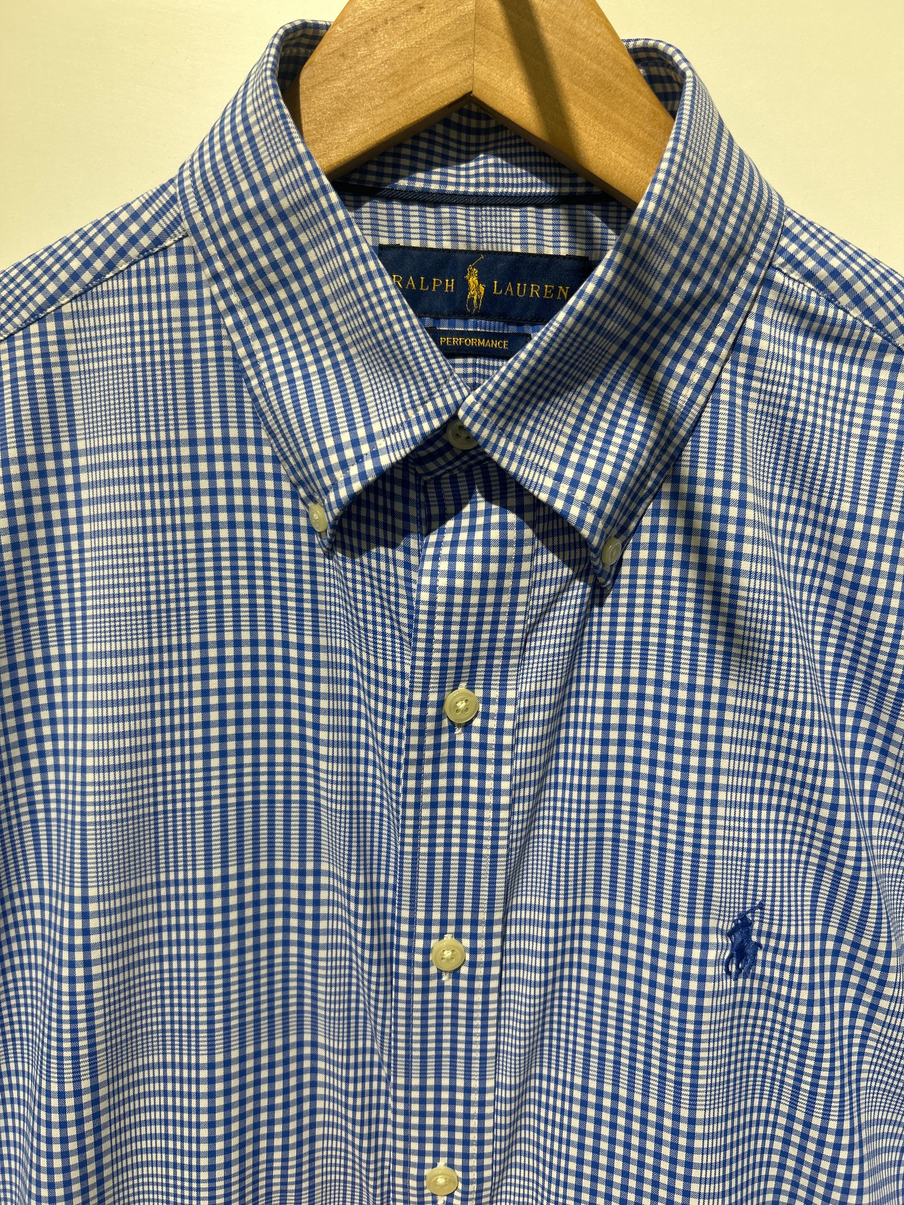 Ralph Lauren Men’s Blue Striped Shirt – Classic Casual Style