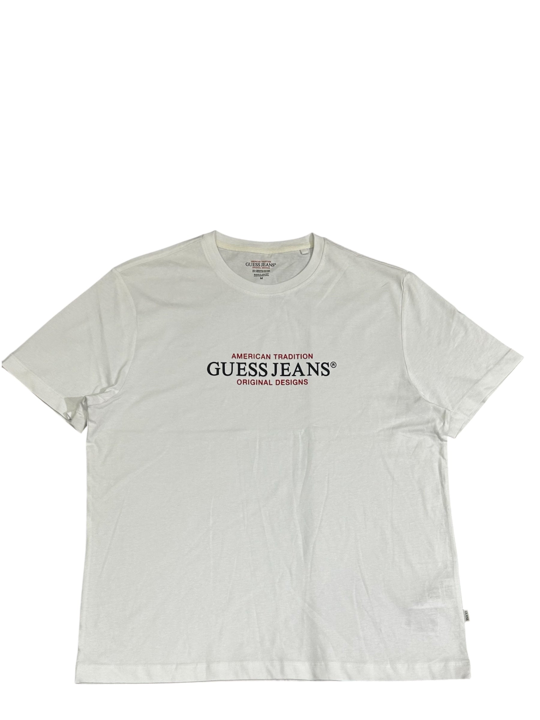 Guess Jeans Men’s White Cotton T-Shirt