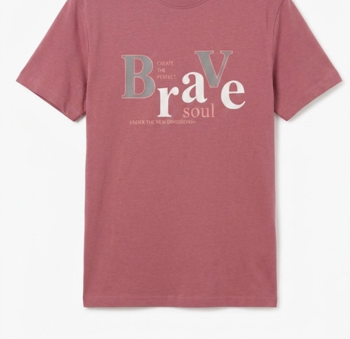 MAX MILAN WASHED PINK PRINTED T-SHIRT MEN