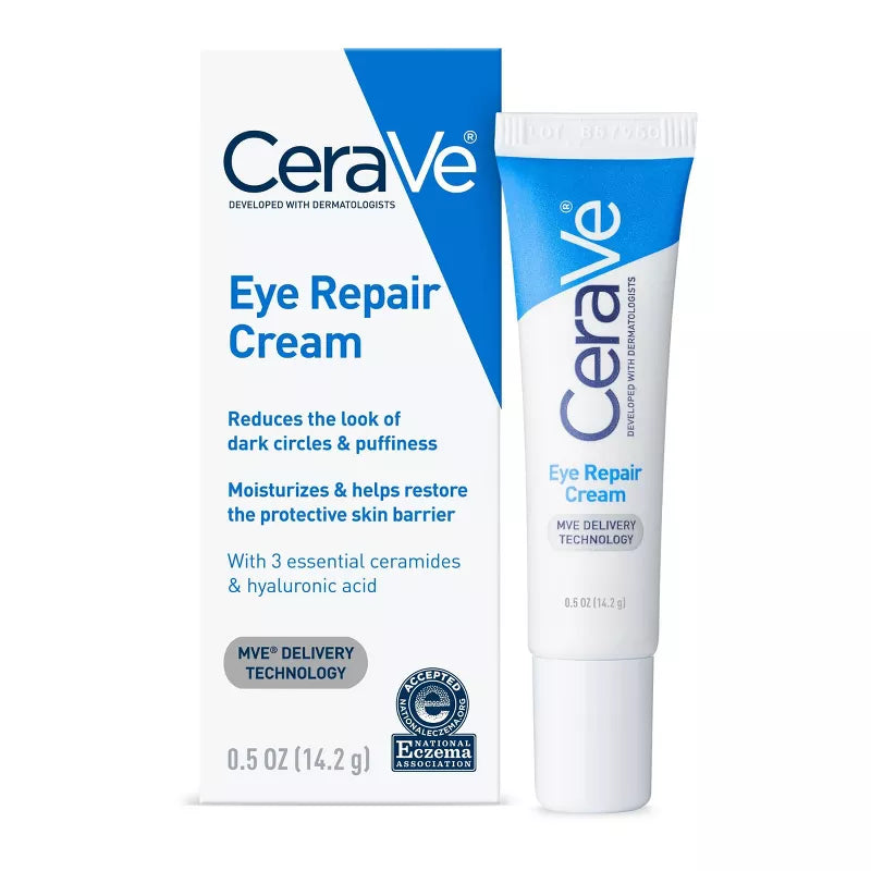 CeraVe Under Eye Cream Repair for Dark Circles and Puffiness - 0.5oz(14.2g)