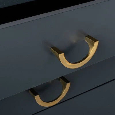 Sealed - Quail Hill 3 Drawer Nightstand Mount Etna Blue - Threshold™ Designed with Studio McGee