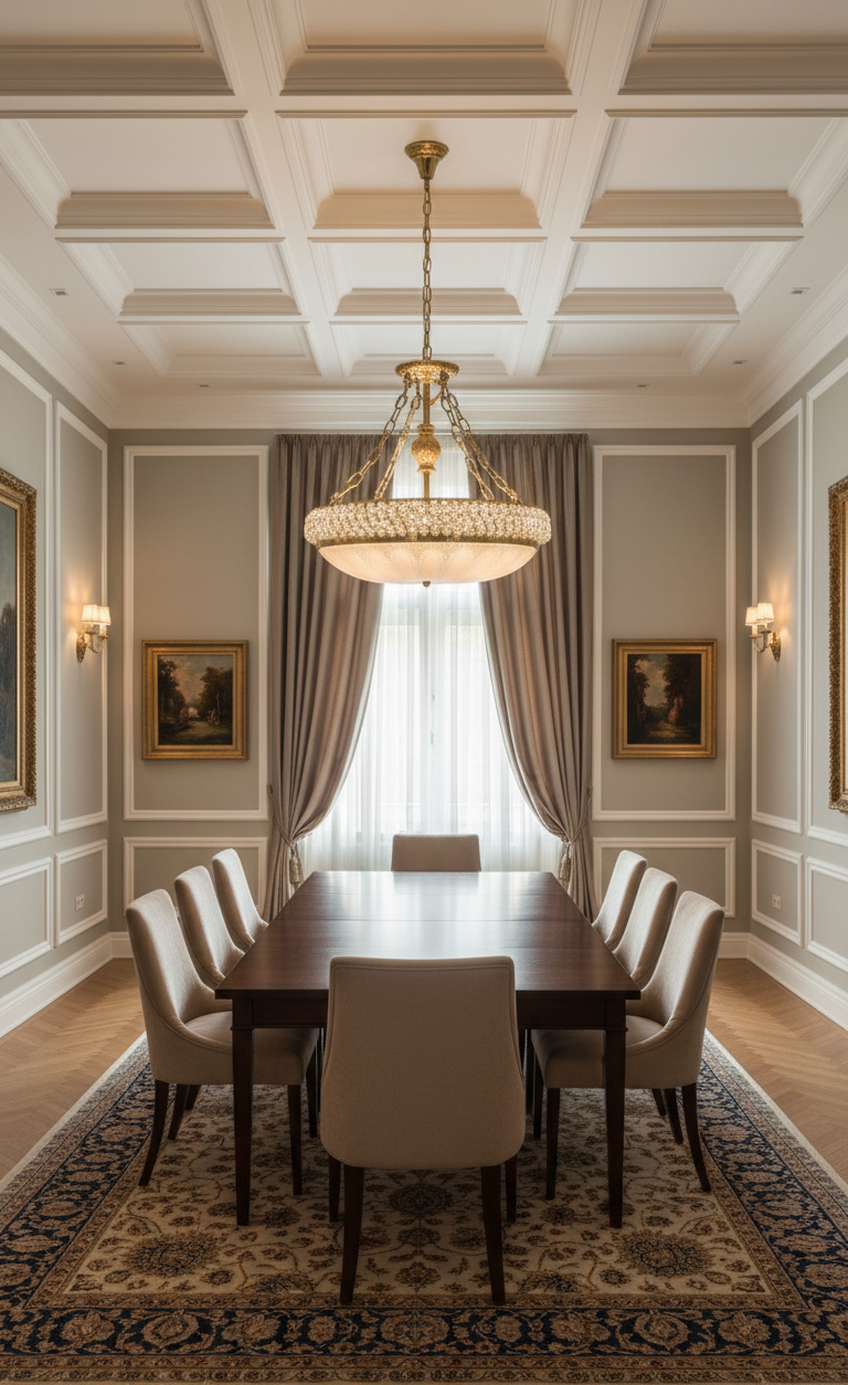 Classic Crystal Basket Chandelier ( without Light bulb )