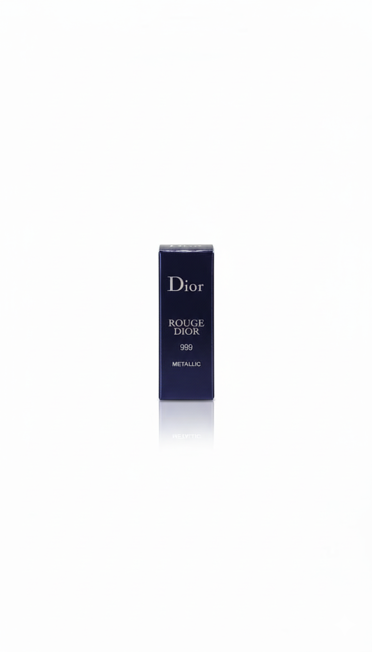 Dior Rouge Dior Metallic Lipstick #999 – Iconic Crimson Red