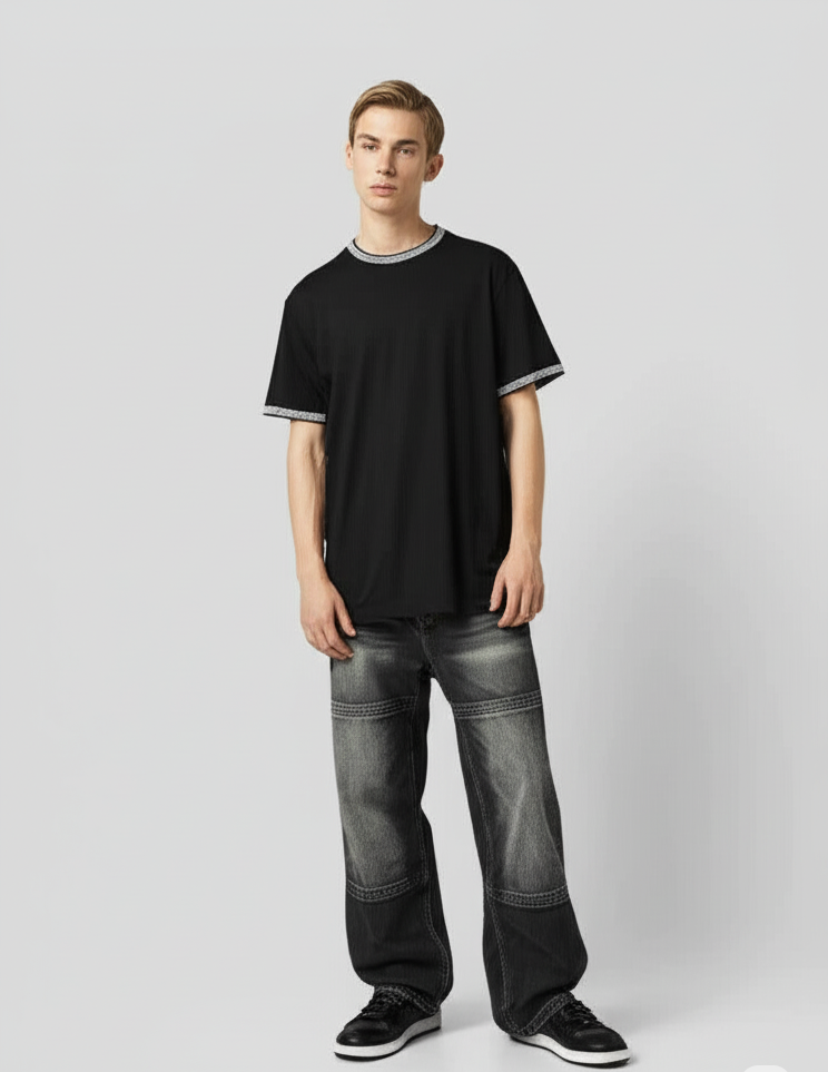 Cactus Man Ricky Singh Men’s Round Neck Half-Sleeve T-Shirt