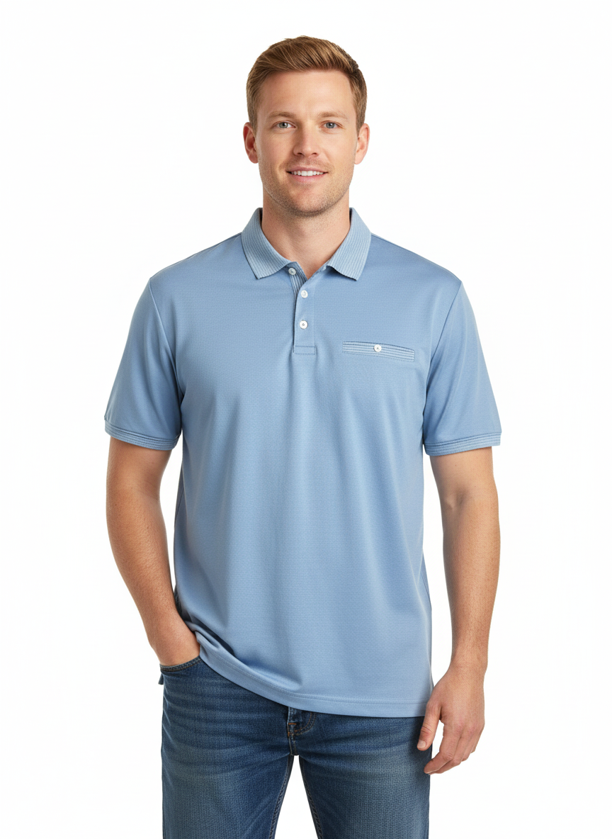 DENIM & FLOWER RICKY SINGH T-SHIRT POLO NECK 1