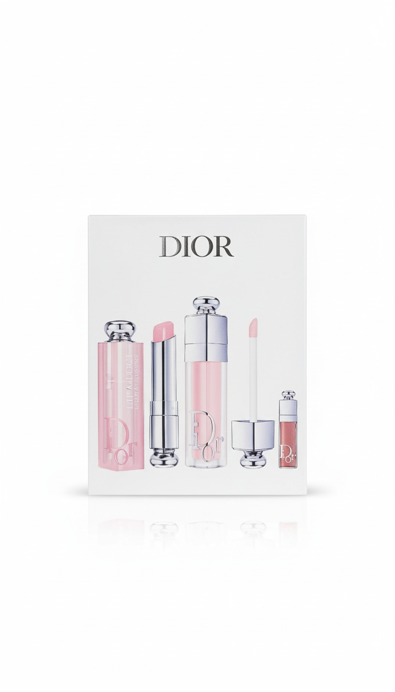 Dior Addict Natural Glow Lip Care Set – Hydrating & Plumping Essentials