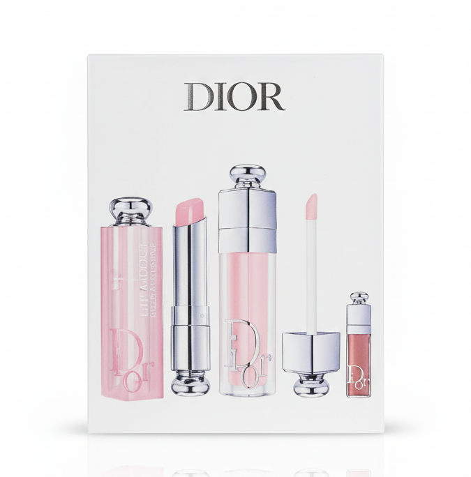 Dior Addict Natural Glow Lip Care Set – Hydrating & Plumping Essentials