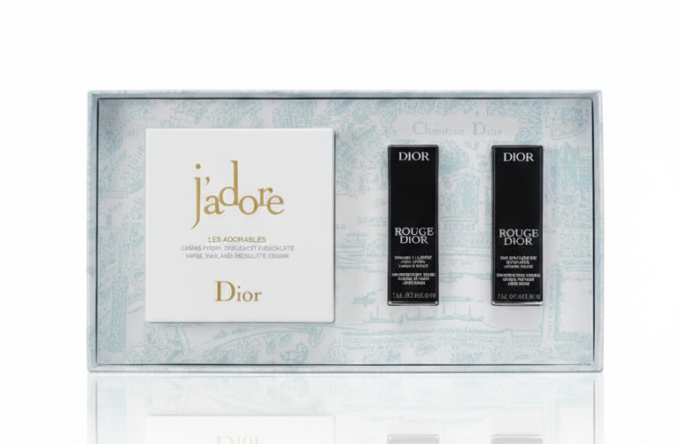 Dior J’adore Luxury Gift Set – Hand Cream & Rouge Dior Mini Lipsticks