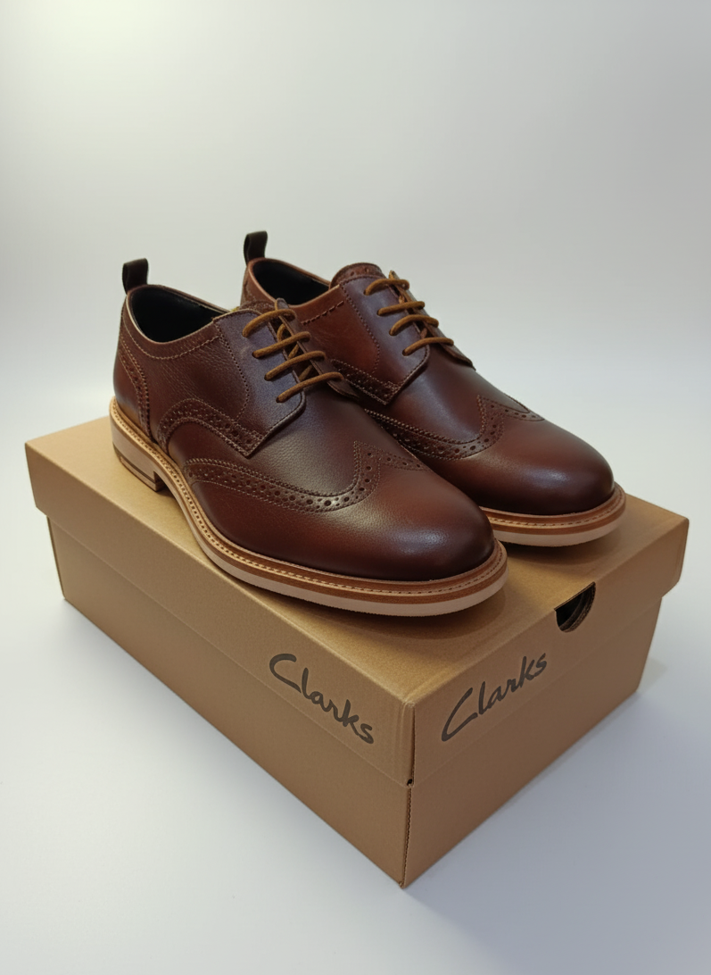 Clarks Men’s Leather Shoes – Classic Comfort Dress & Casual Footwear