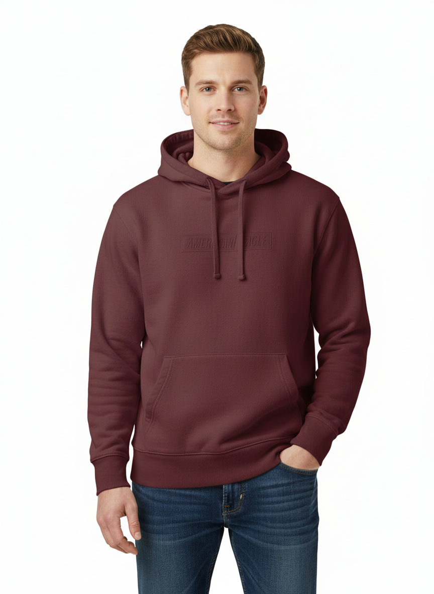 American Eagle Mens Sweatshirt S-M Dark Red/ Maroon