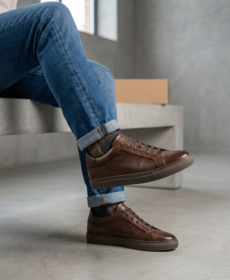 Massimo dutti Chocolate Sneaker