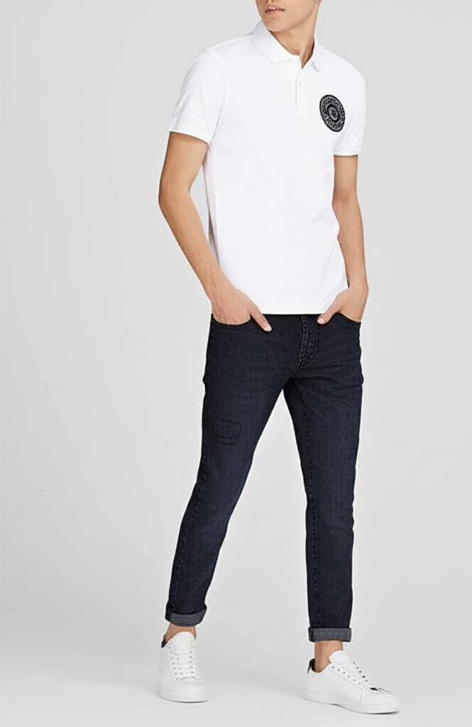 Tommy Hilfiger men t-shirt white { logo black }