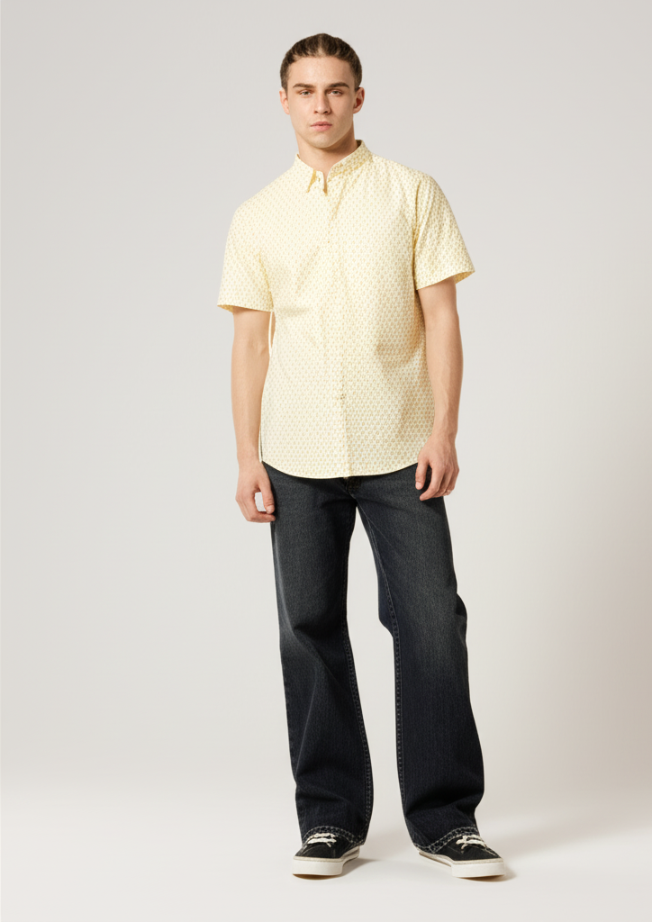 Denim & Flower Men’s Casual Cotton T-Shirt