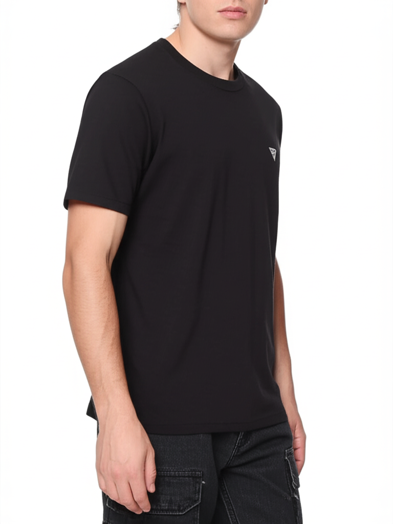 Guess Men’s Black Cotton T-Shirt