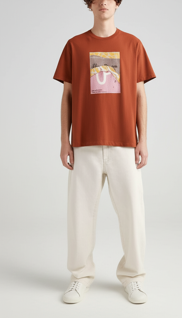 PEPE JEANS LONDON SLIM T-SHIRT ORANGE M1