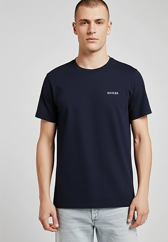 Guess Los Angeles Men’s Navy Cotton T-Shirt
