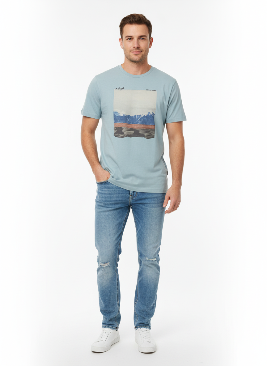 AMERICAN EAGLE STANDARD FIT LIGHT BLUE
