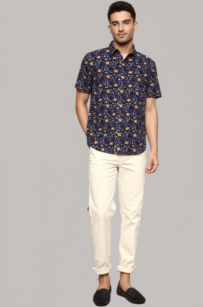 Denim & Flower Ricky Singh Men’s Floral Shirt