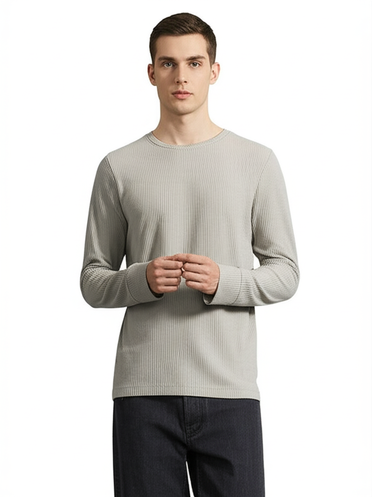 Cactus Man Ricky Singh Men’s Long Sleeve Round Neck T-Shirt