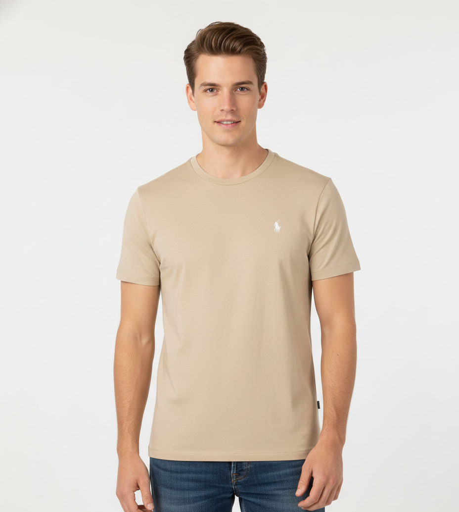 Polo Ralph Lauren Custom Slim Fit T-Shirt Beige