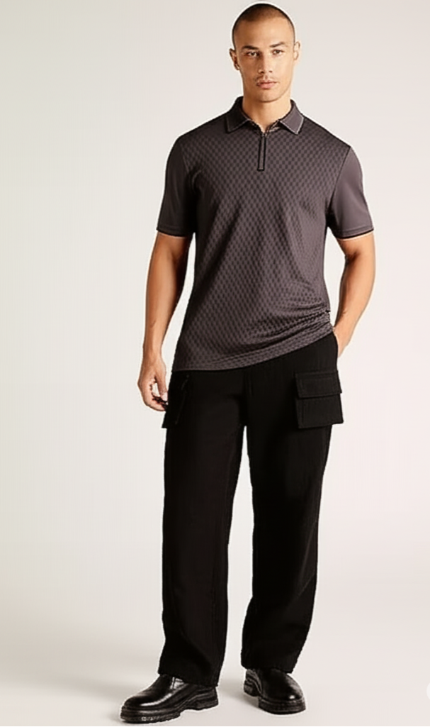 Cactus Man Ricky Singh Polo Neck T-Shirt