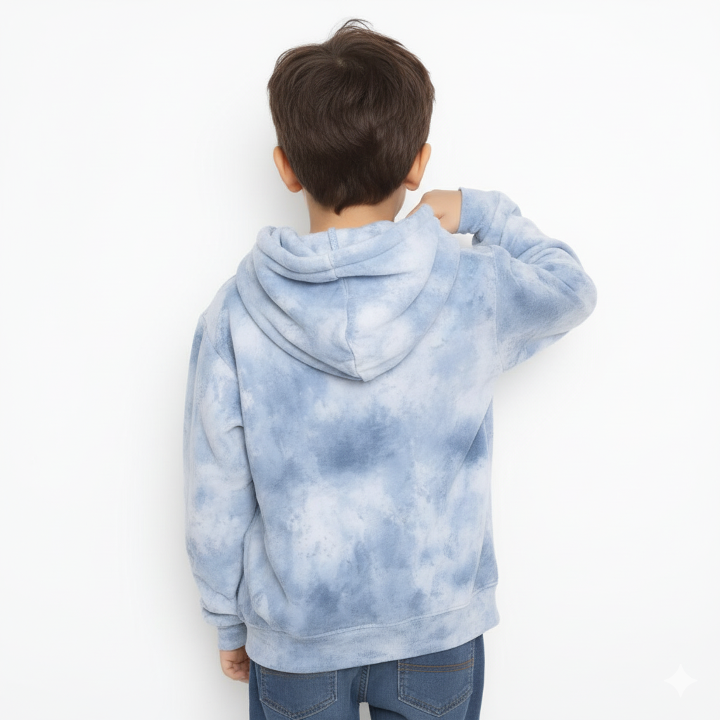 Anko Kids Hoodie, 8-16Y, Blue Tie-Dye