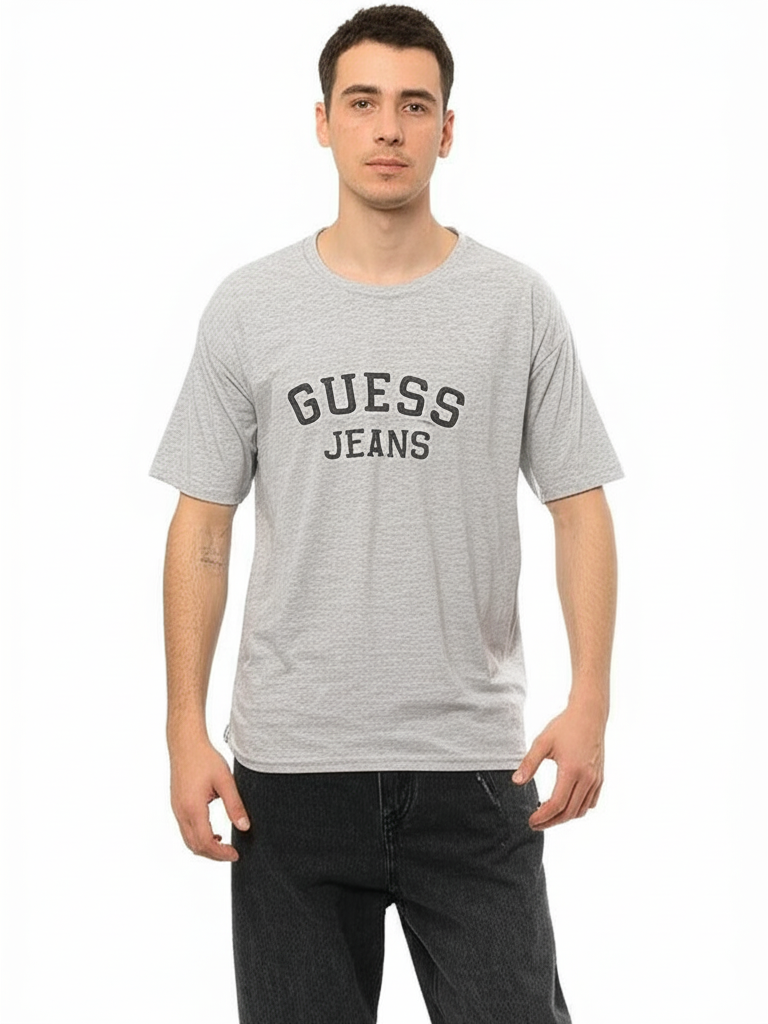 Guess Jeans Men’s Gray Cotton T-Shirt