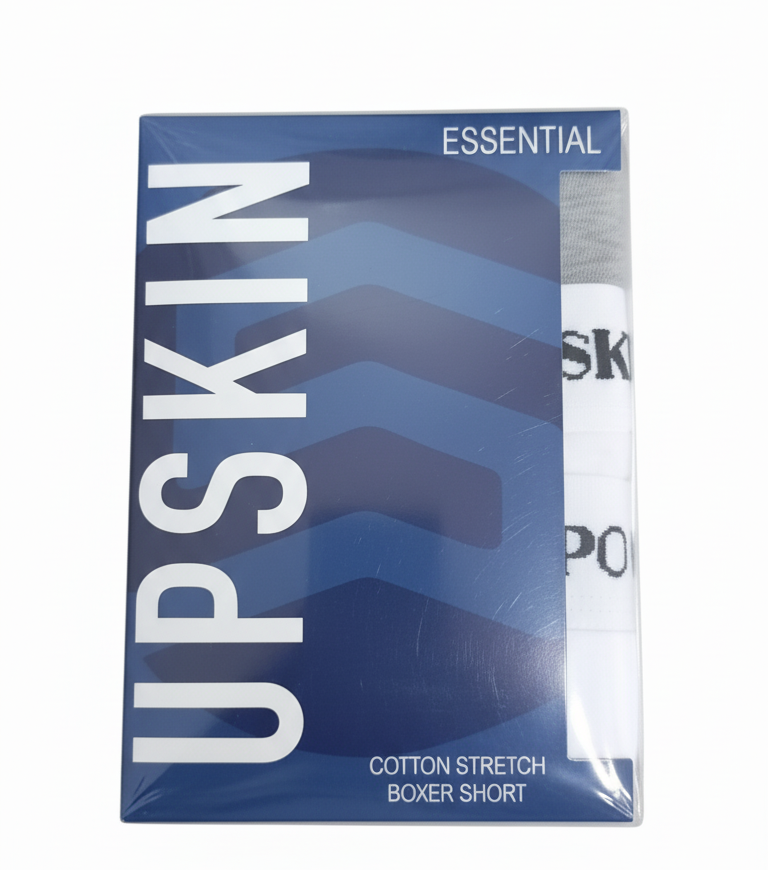 UPSKIN Essential Cotton Stretch Boxer Shorts - 3 Pack