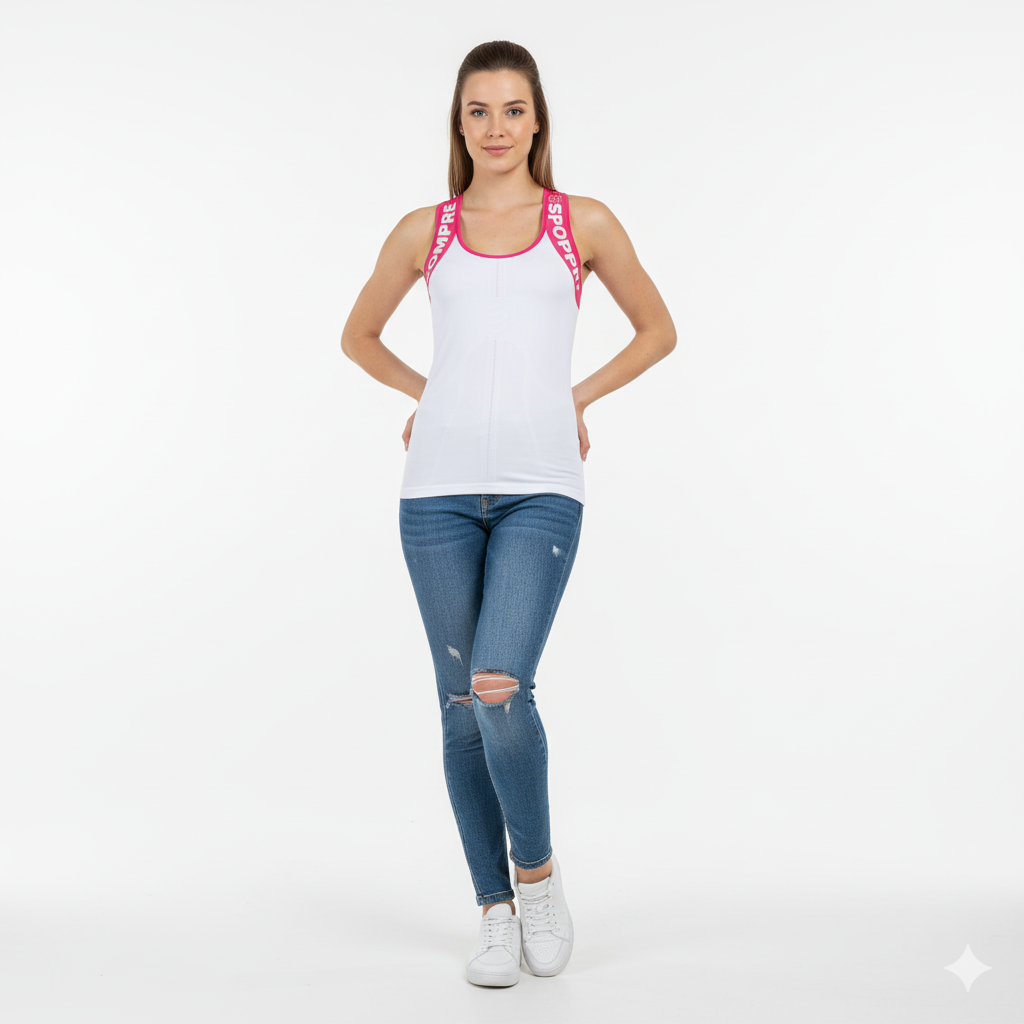 Compressport Trail & Running Shirt Tank Woman White