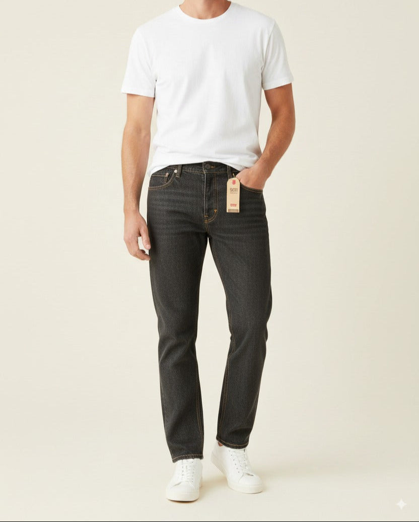 LEVI STRAUSS & CO 501 GRAY JEANS STRAIGHT LEG M4