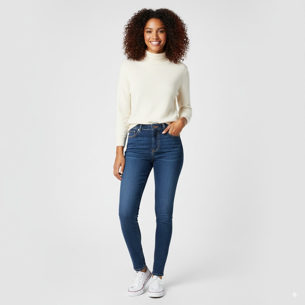FOREVER 21 WOMEN'S BLUE JEANS