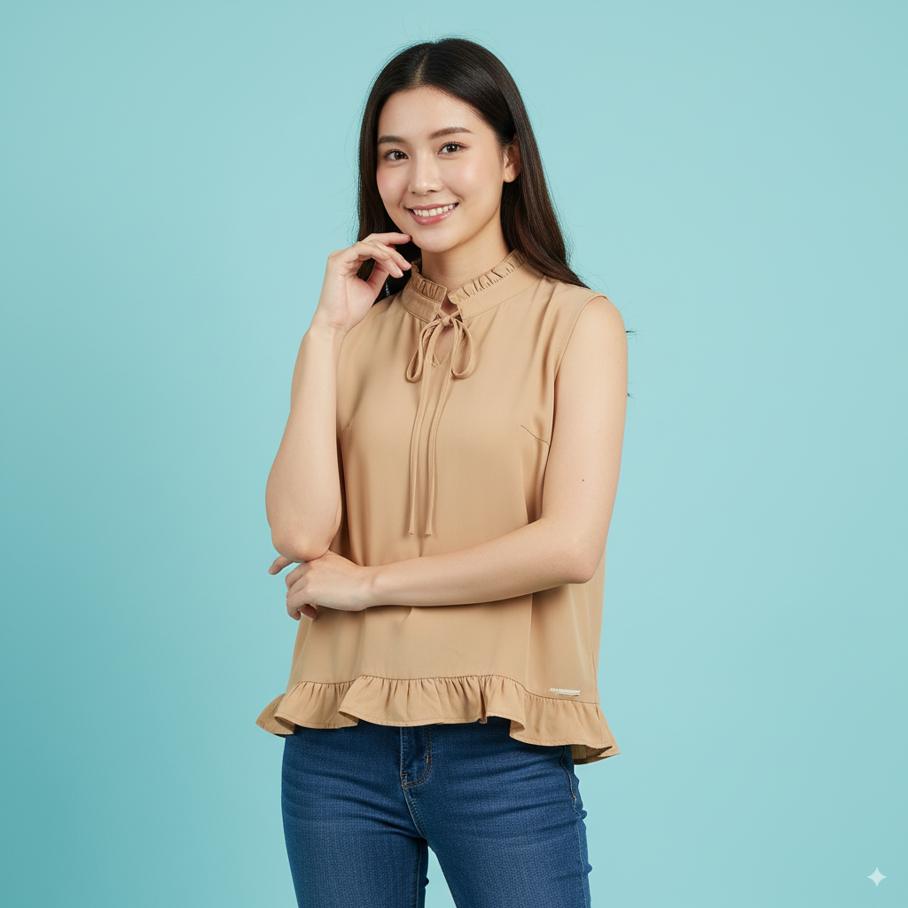 J&J NEW FASHION PEACH WOMENS SLEEVELESS TOP