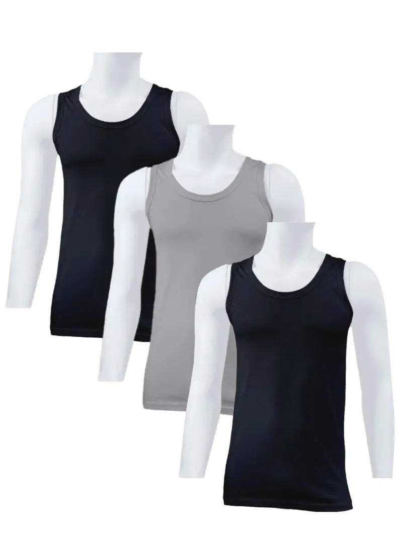 Mens undershirts 100% Cotton Vests Sport -Lounge T-shirt for Men (3 pack) colors Textelo