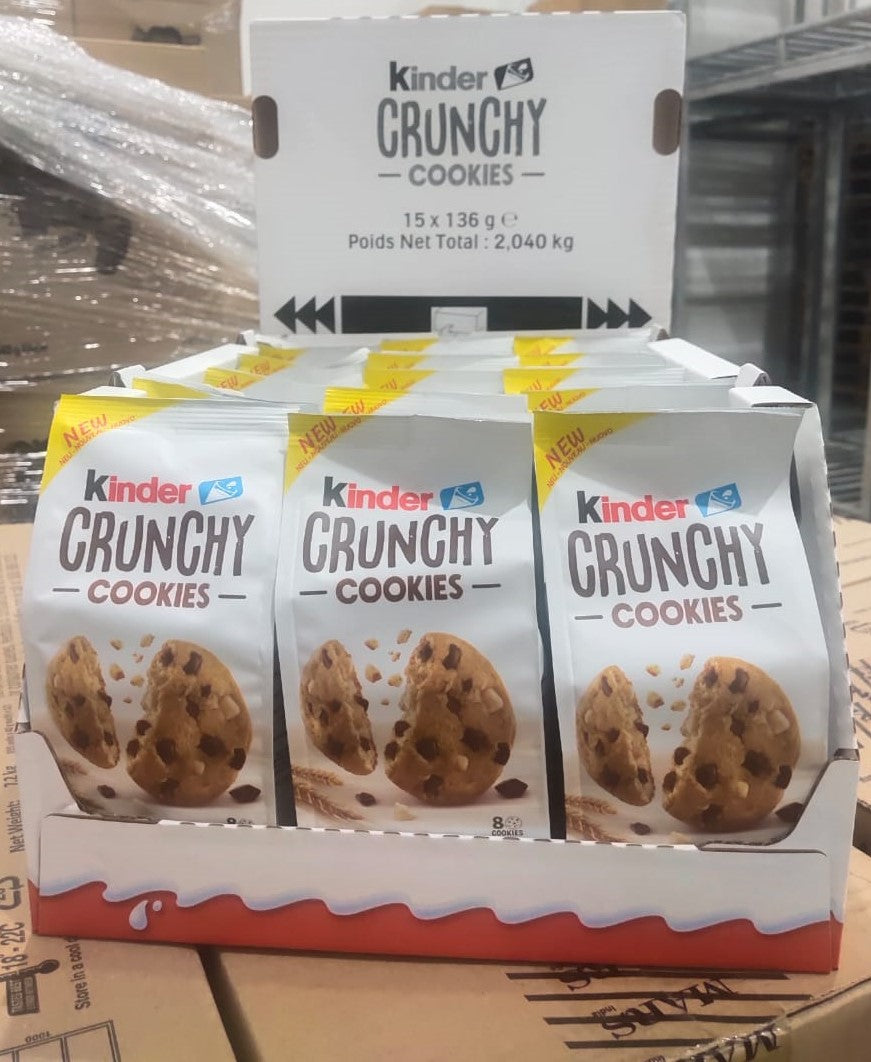 IMPORTED - Kinder Crunchy Biscuits (15 units x 136g pack) - EXPIRY 22.02.2025