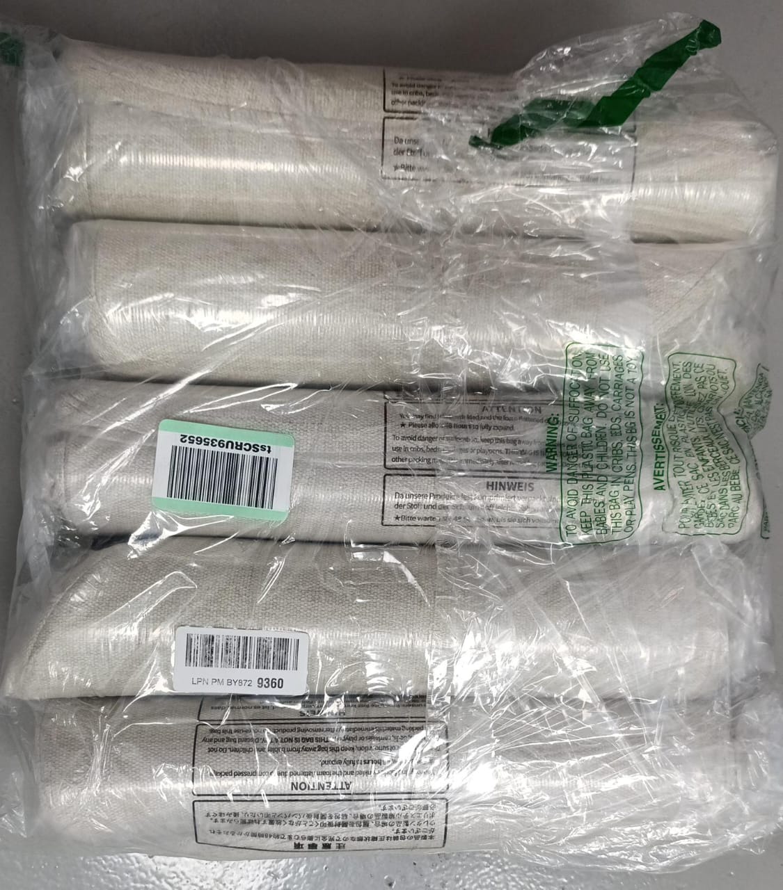 وسائد كراسي الطعام من شينوا، عبوة من 6 وسائد، وسائد كراسي المطبخ مع أربطة، وسائد كراسي طعام مانعة للانزلاق مع غطاء قابل للغسل في الغسالة، 43×42 سم، لون بيج